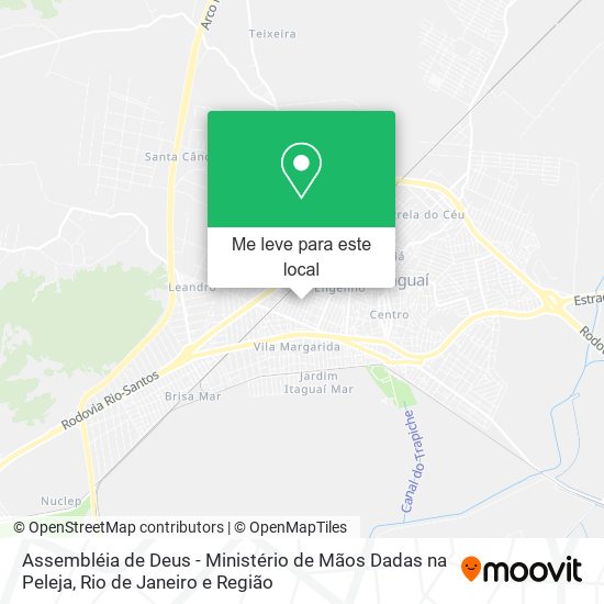 Assembléia de Deus - Ministério de Mãos Dadas na Peleja mapa