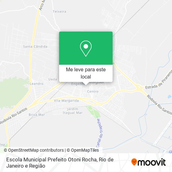 Escola Municipal Prefeito Otoni Rocha mapa