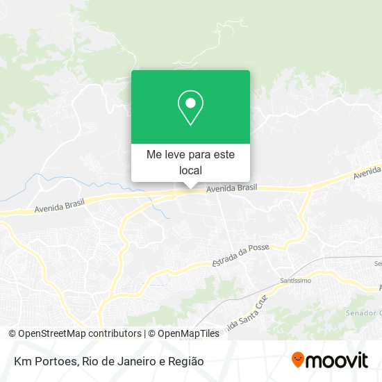 Km Portoes mapa
