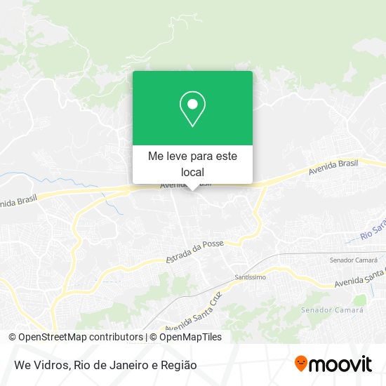 We Vidros mapa