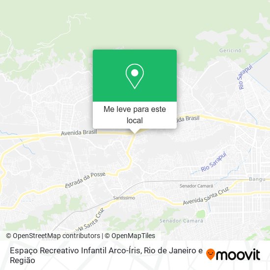 Espaço Recreativo Infantil Arco-Íris mapa