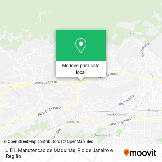 J B L Manutencao de Maquinas mapa