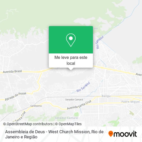 Assembleia de Deus - West Church Mission mapa