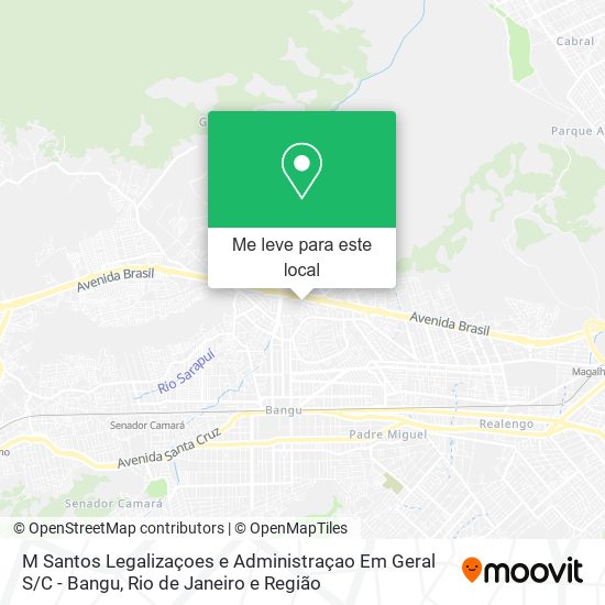 M Santos Legalizaçoes e Administraçao Em Geral S / C - Bangu mapa