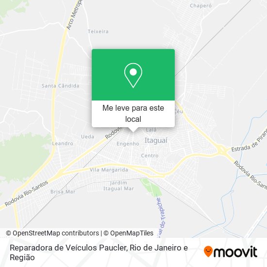 Reparadora de Veículos Paucler mapa