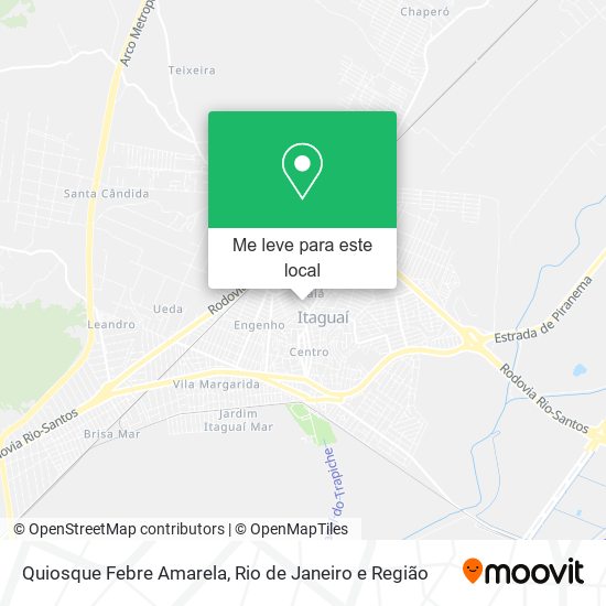 Quiosque Febre Amarela mapa