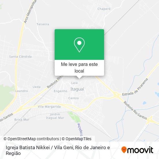 Igreja Batista Nikkei / Vila Geni mapa