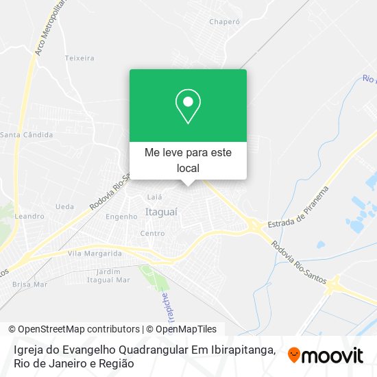 Igreja do Evangelho Quadrangular Em Ibirapitanga mapa