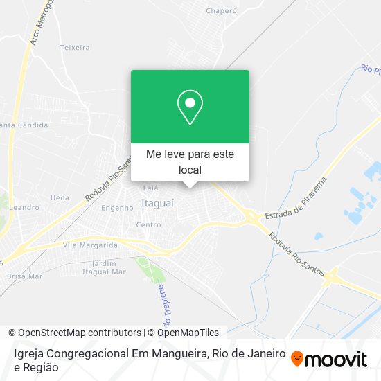 Igreja Congregacional Em Mangueira mapa