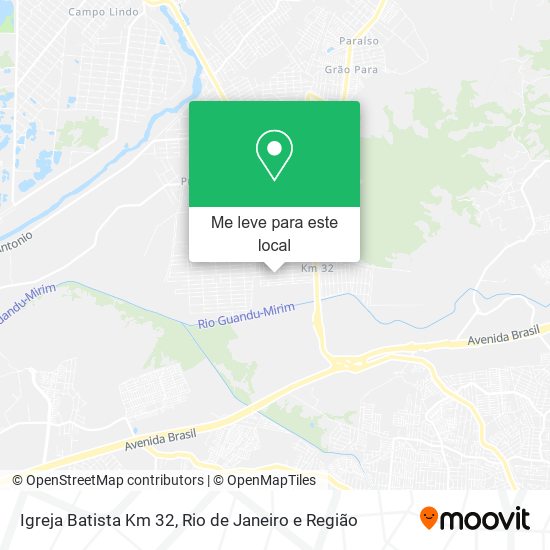 Igreja Batista Km 32 mapa