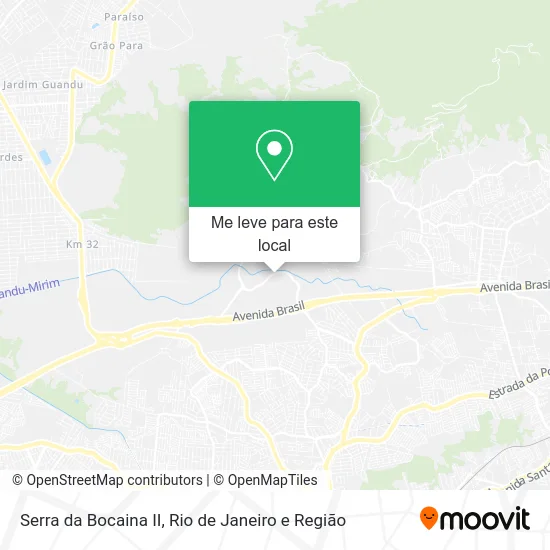 Serra da Bocaina II mapa