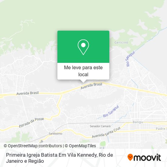 Primeira Igreja Batista Em Vila Kennedy mapa