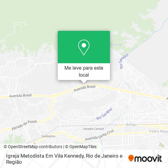 Igreja Metodista Em Vila Kennedy mapa