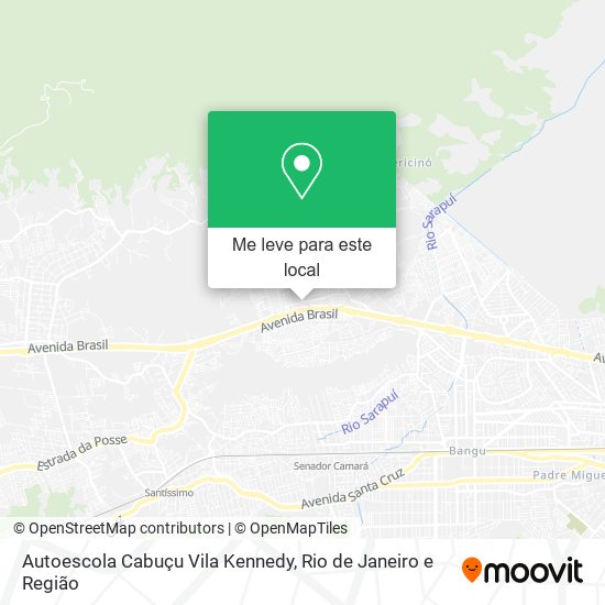 Autoescola Cabuçu Vila Kennedy mapa