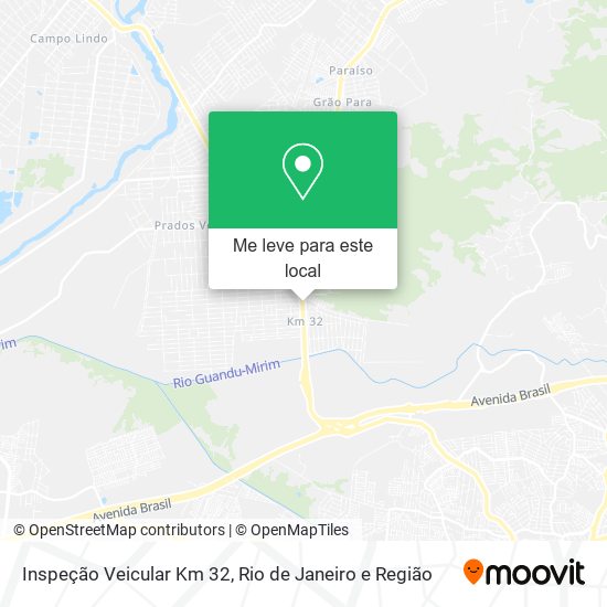 Inspeção Veicular Km 32 mapa