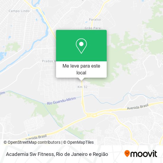 Academia Sw Fitness mapa