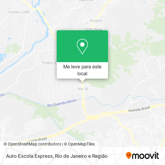 Auto Escola Express mapa