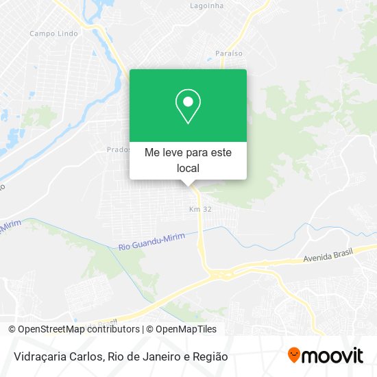 Vidraçaria Carlos mapa