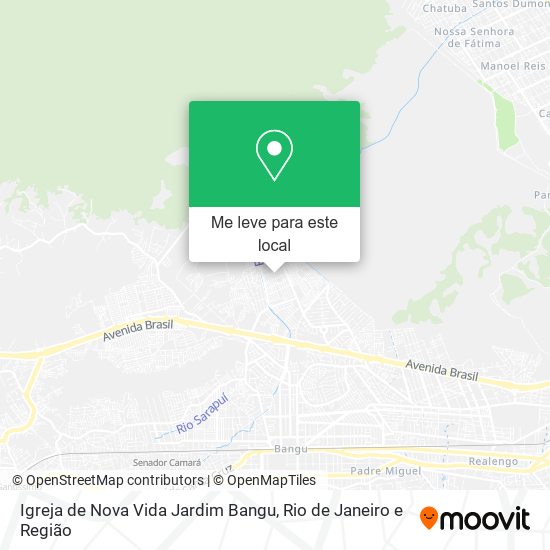 Igreja de Nova Vida Jardim Bangu mapa