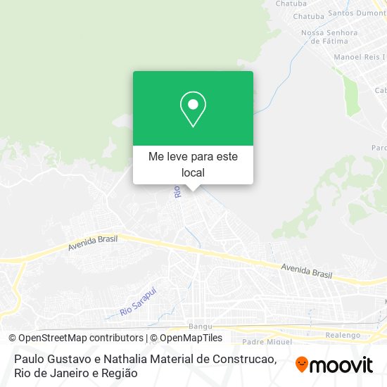 Paulo Gustavo e Nathalia Material de Construcao mapa