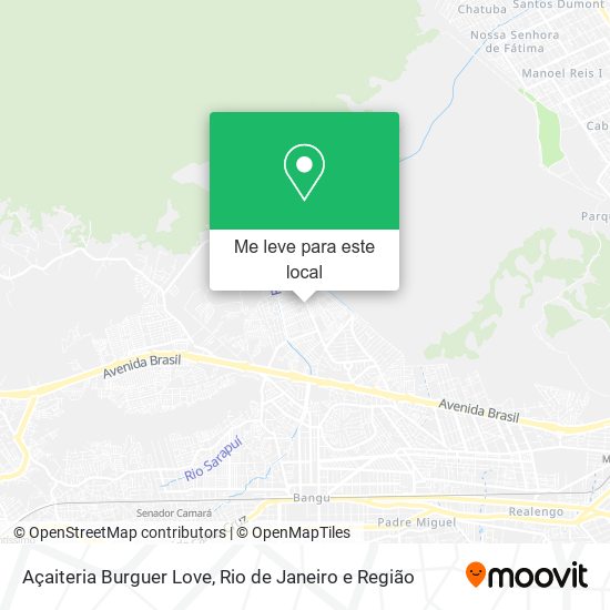 Açaiteria Burguer Love mapa