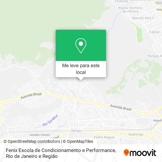 Fenix Escola de Condicionamento e Performance mapa