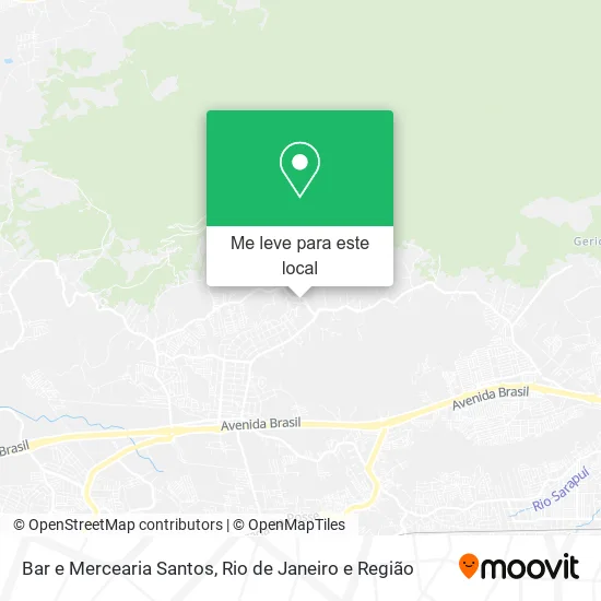 Bar e Mercearia Santos mapa