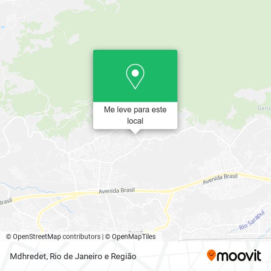 Mdhredet mapa