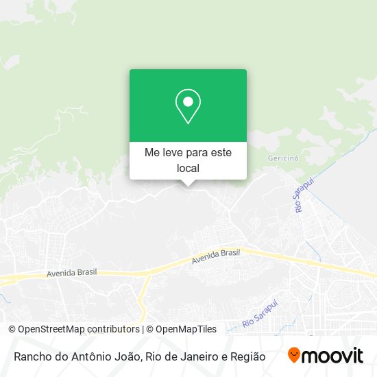 Rancho do Antônio João mapa