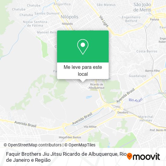Faquir Brothers Jiu Jitsu Ricardo de Albuquerque mapa