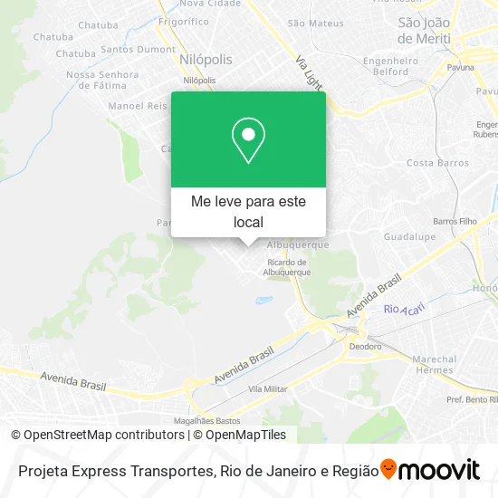 Projeta Express Transportes mapa