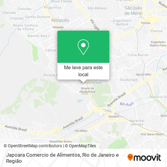 Japoara Comercio de Alimentos mapa