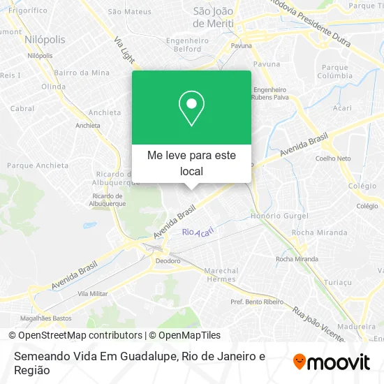 Semeando Vida Em Guadalupe mapa