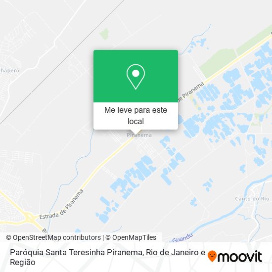 Paróquia Santa Teresinha Piranema mapa
