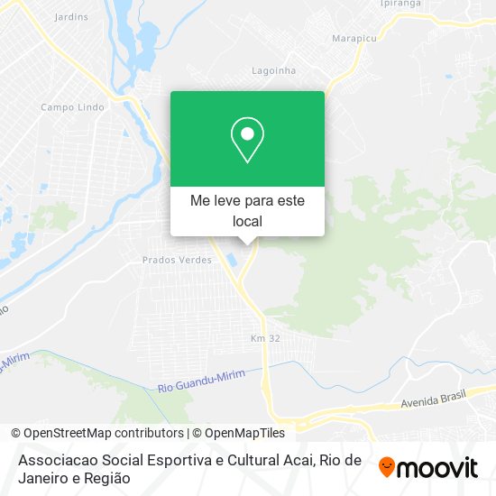 Associacao Social Esportiva e Cultural Acai mapa