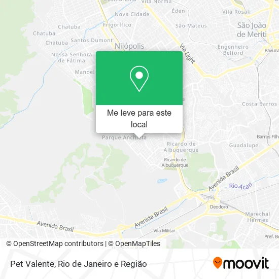 Pet Valente mapa