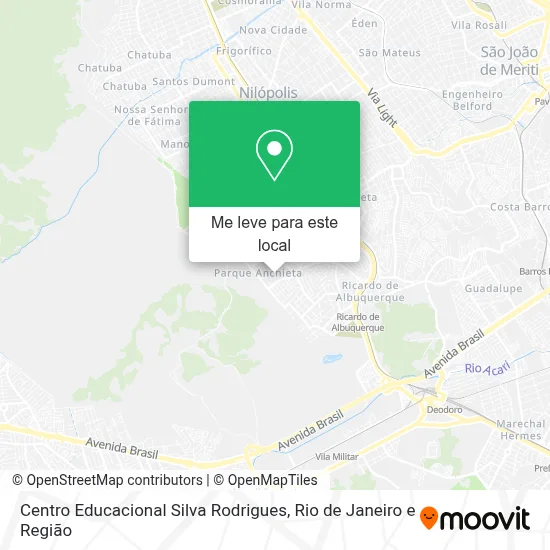 Centro Educacional Silva Rodrigues mapa