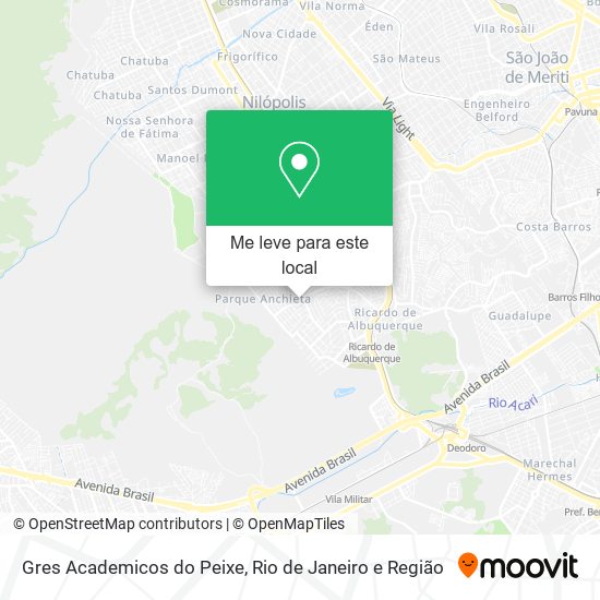 Gres Academicos do Peixe mapa