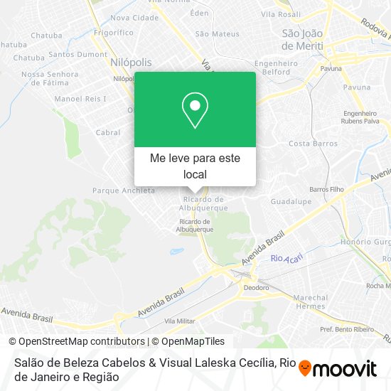 Salão de Beleza Cabelos & Visual Laleska Cecília mapa