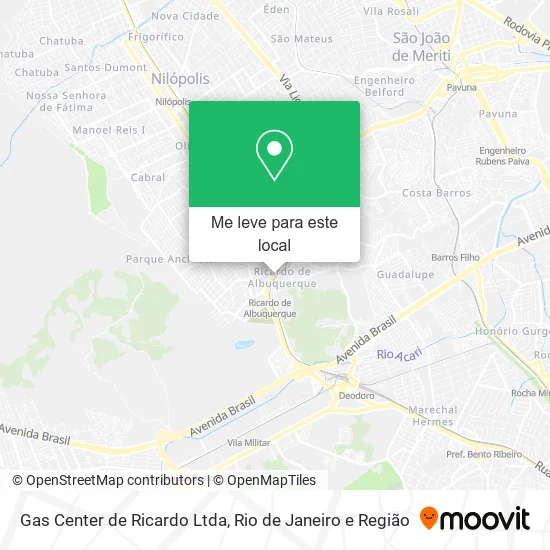 Gas Center de Ricardo Ltda mapa