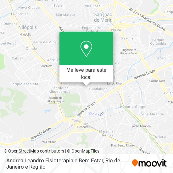 Andrea Leandro Fisioterapia e Bem Estar mapa