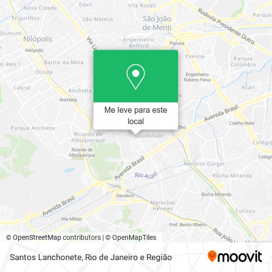 Santos Lanchonete mapa