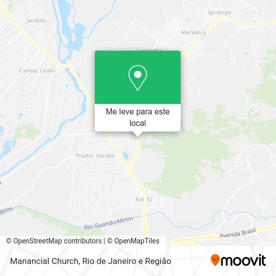 Manancial Church mapa