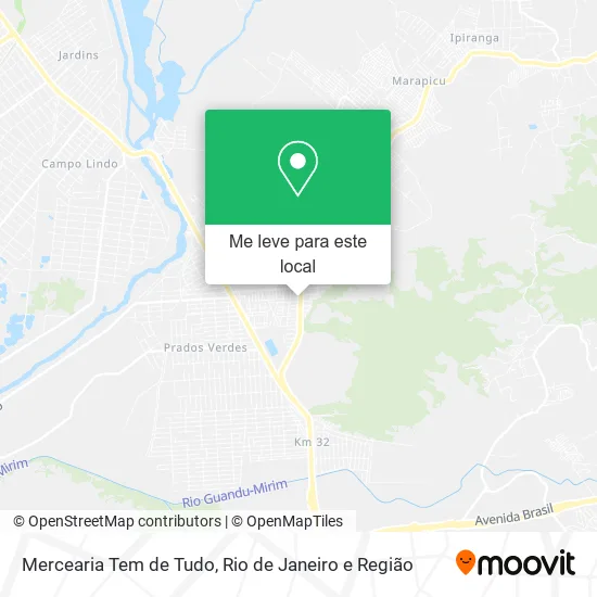 Mercearia Tem de Tudo mapa