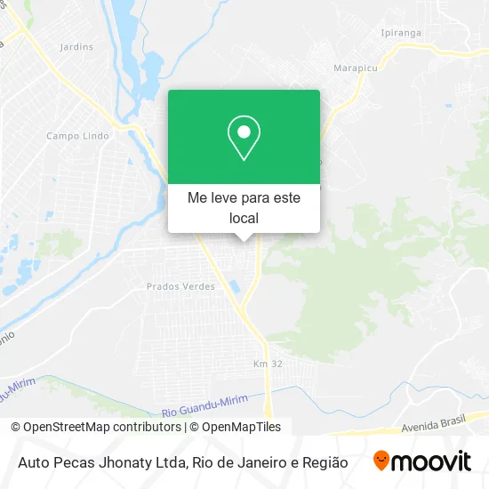 Auto Pecas Jhonaty Ltda mapa