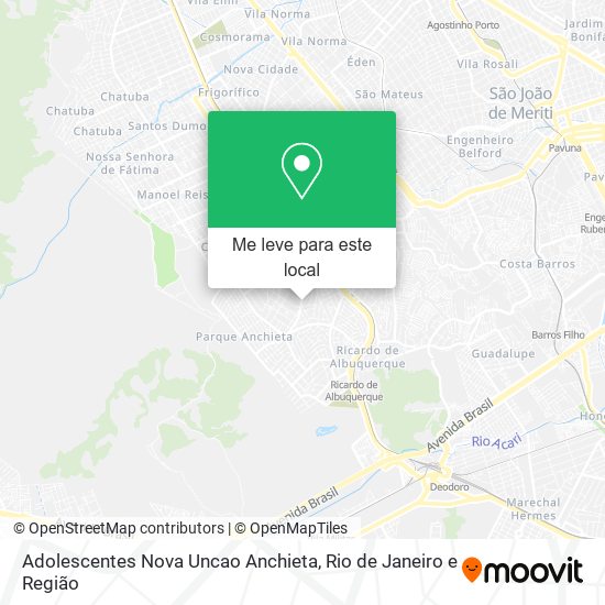 Adolescentes Nova Uncao Anchieta mapa