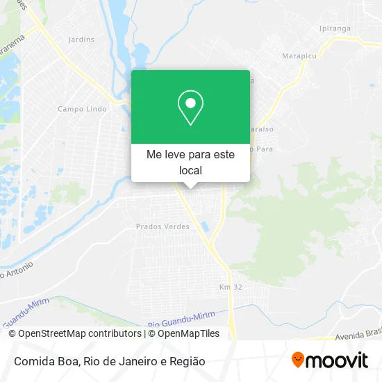 Comida Boa mapa