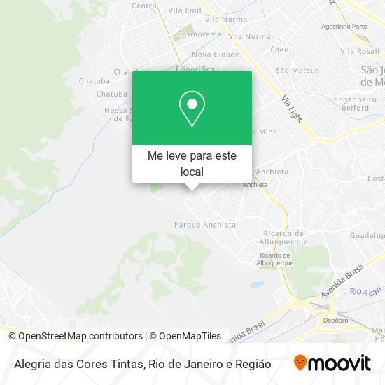 Alegria das Cores Tintas mapa