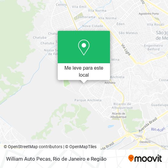 William Auto Pecas mapa