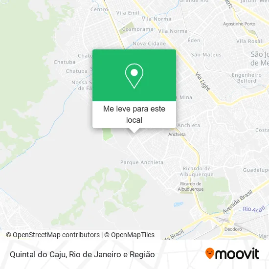 Quintal do Caju mapa